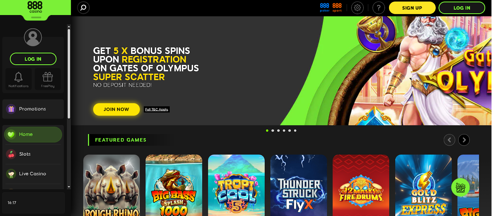 Screenshot Starcasino