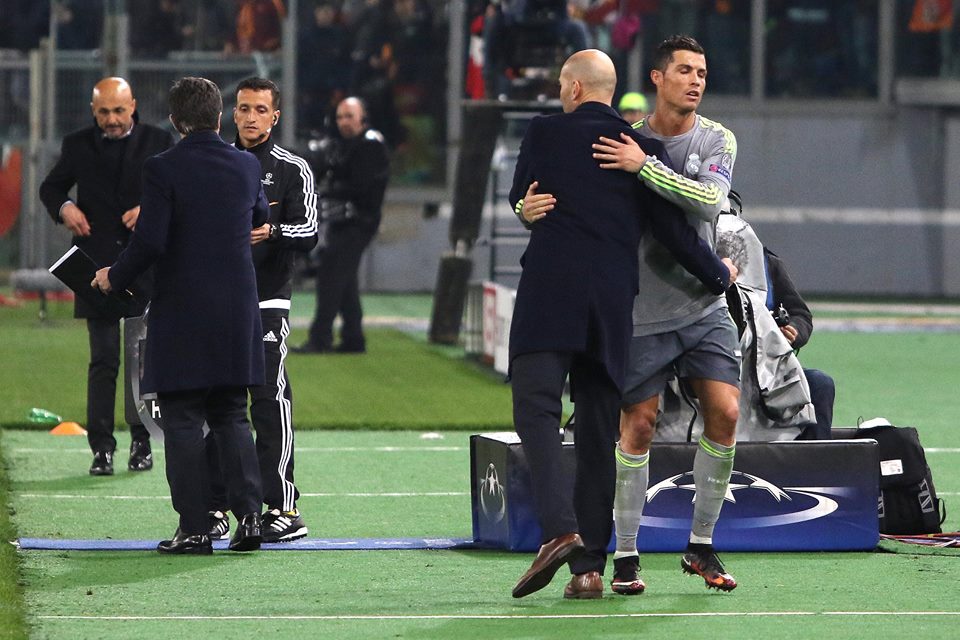 Cristiano Ronaldo - Zinedine Zidane - Real Madrid - calcio - foto gianfranco carozza