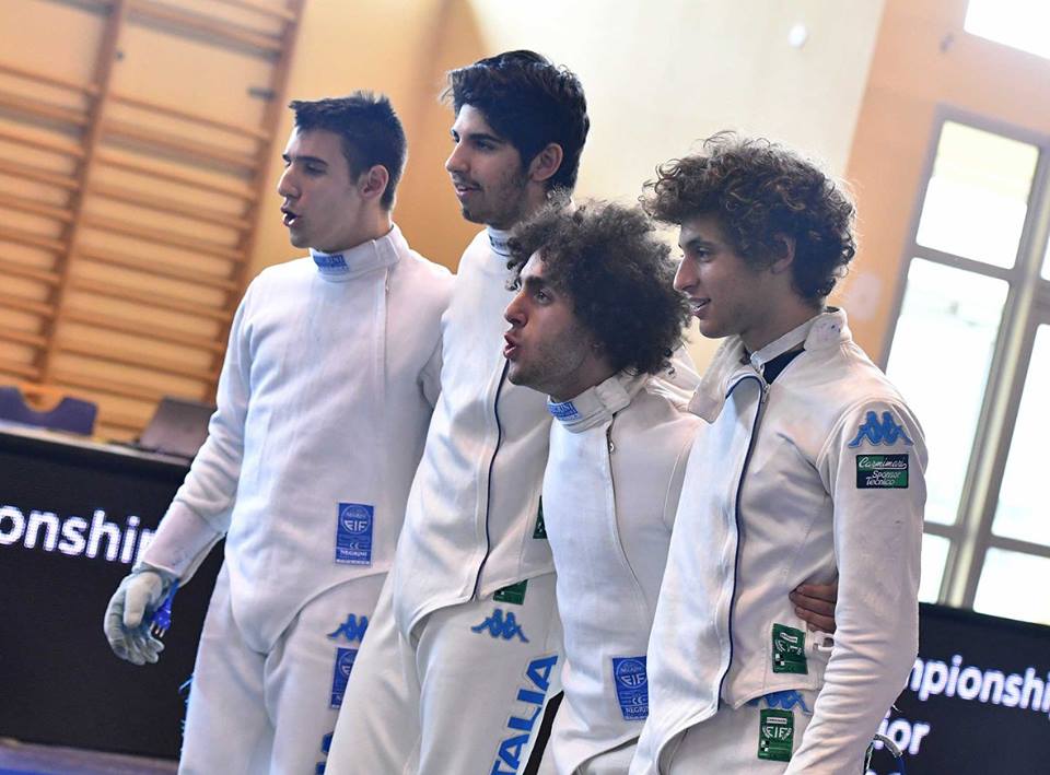 Scherma, Mondiali Giovani 2016 l'Italia di spada maschile vince la
