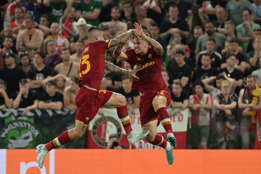 VIDEO Roma Feyenoord 1 0: highlights, gol e sintesi. Zaniolo decisivo per la conquista della Conference League