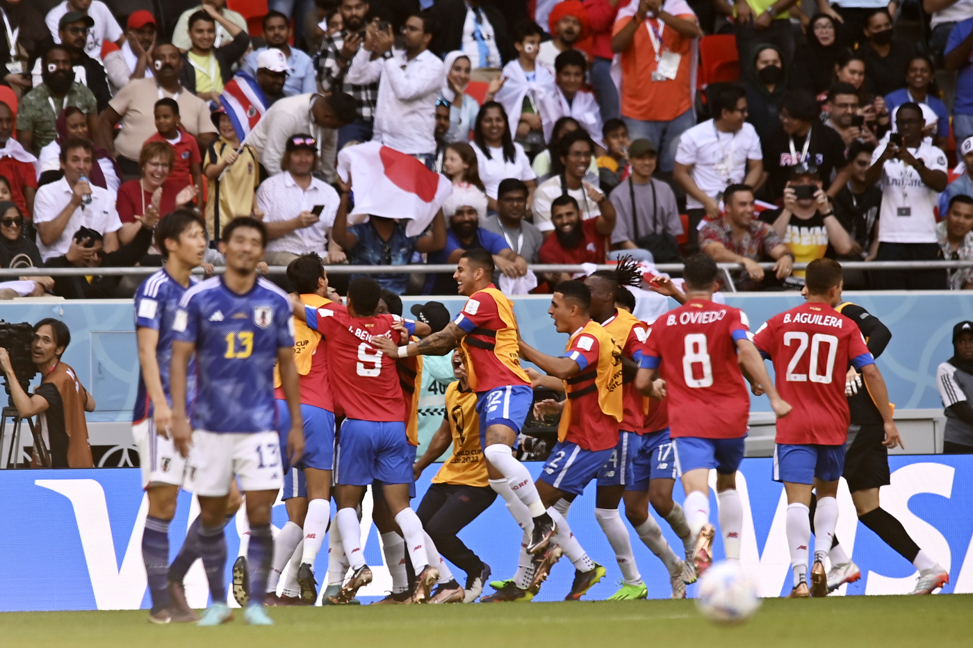 Calcio, Mondiali 2022: la Costa Rica sorprende il Giappone e rimane in corsa per la qualificazione