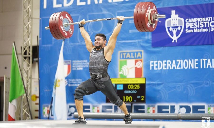 Sollevamento pesi: Oscar Reyes è ancora Re d’Europa! L’azzurro trionfa a Sofia nella categoria -81 kg