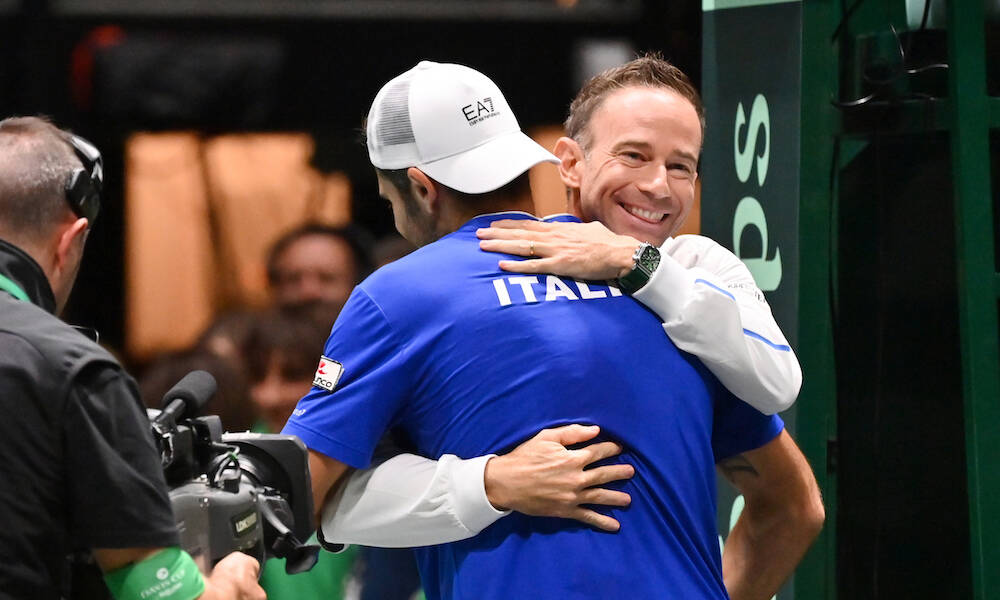 Filippo Volandri e Matteo Berrettini