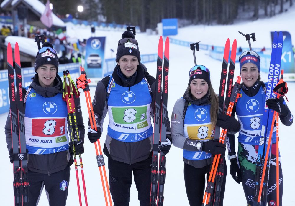 Biathlon, l’Italia ruggisce e conquista il 3° posto nella staffetta mista di Oestersund. Vince la Francia