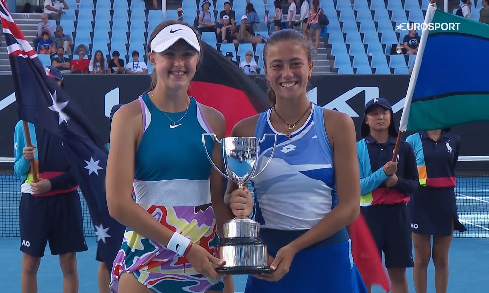 Australian Open 2023: Federica Urgesi vince il titolo di doppio junior insieme alla slovacca Renata Jamrichova