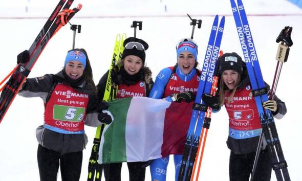 Lisa Vittozzi Dorothea Wierer Samuela Comola Hanna Auchentaller