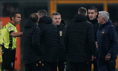 José Mourinho e Marco Serra