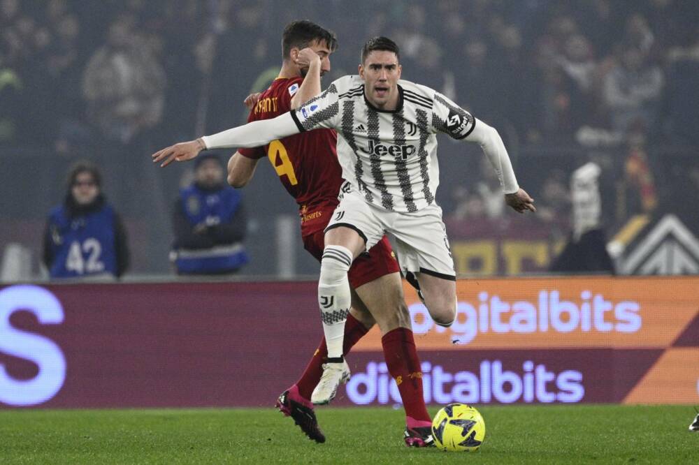 Dusan Vlahovic e Bryan Cristante