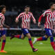 Un'esultanza dell'Atletico Madrid