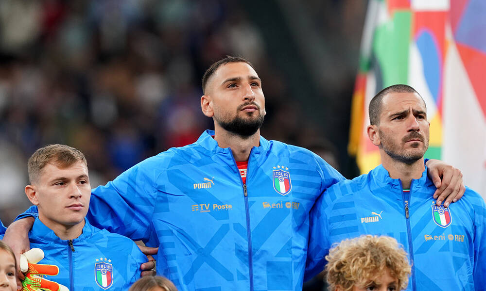 Barella, Donnarumma e Bonucci