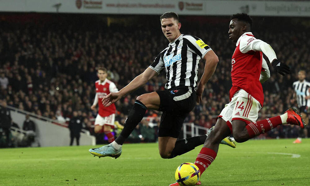 Botman del Newcastle contro l'Arsenal