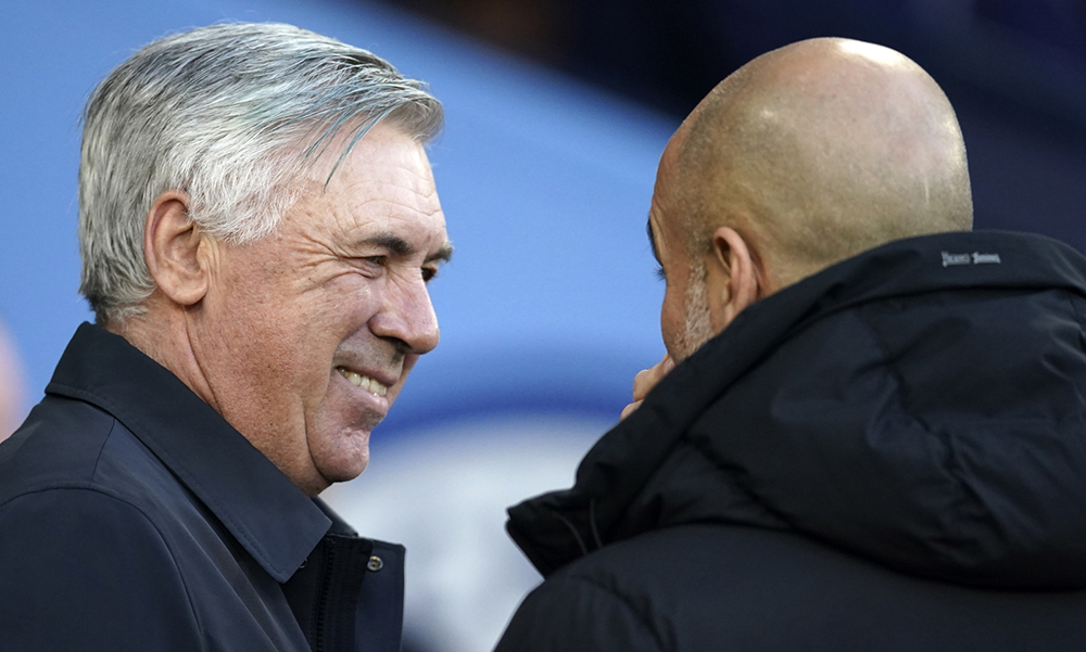 Carlo Ancelotti e Pep Guardiola
