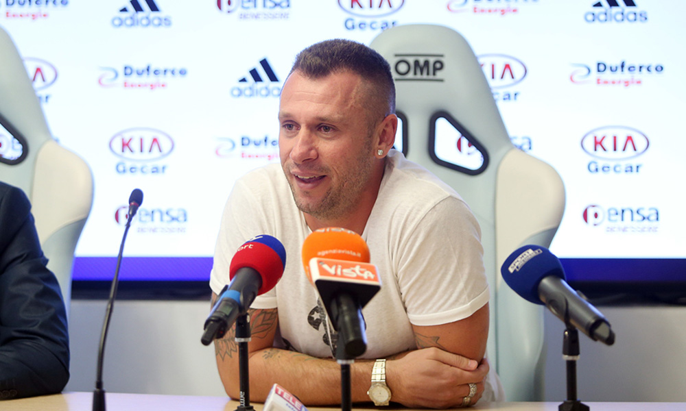 Antonio Cassano ex attaccante della Roma e del Real Madrid