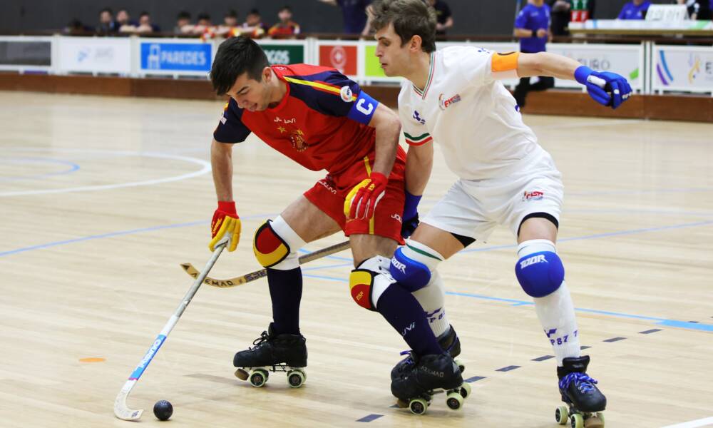 Italia_Spagna_hockey pista_under 23_WSE Hockey