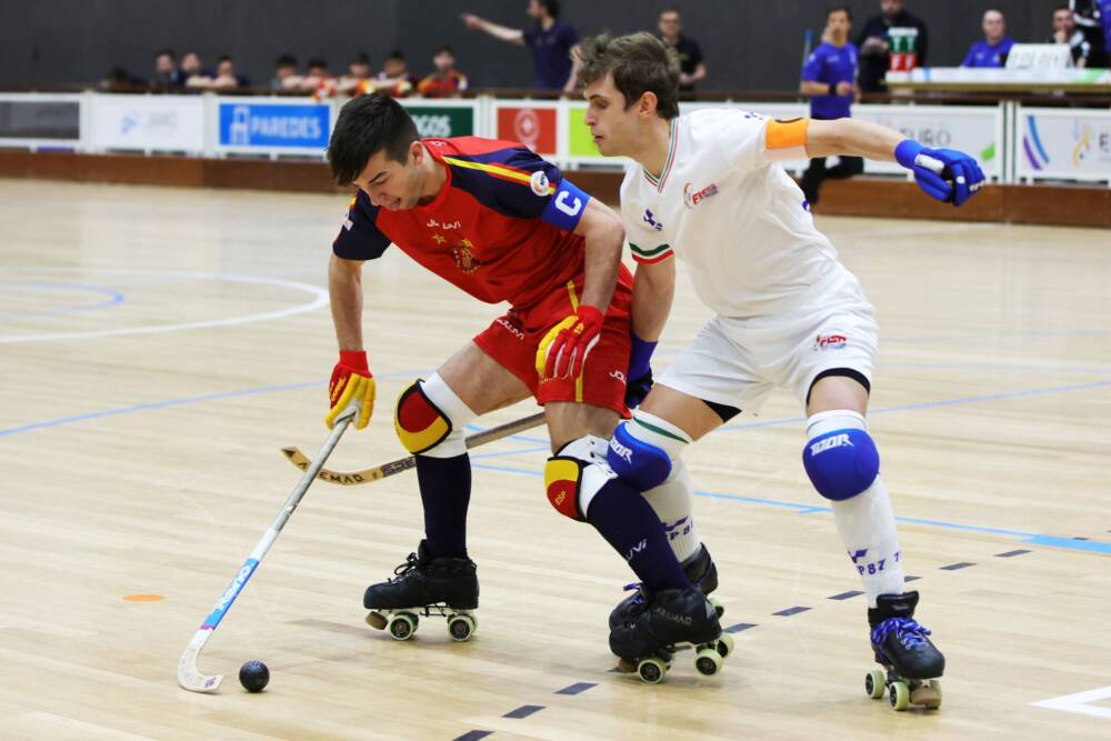 Italia_Spagna_hockey pista_under 23_WSE Hockey