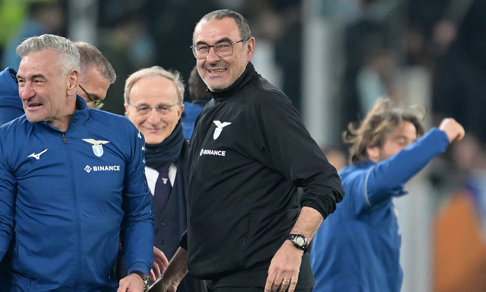 Maurizio Sarri allenatore della Lazio