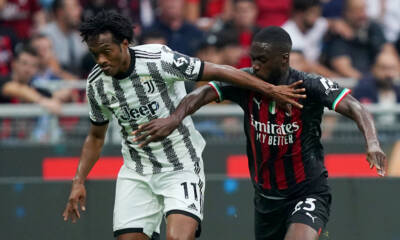 Cuadrado e Tomori in Milan-Juventus campionato Serie A 2022-23