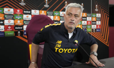 Conferenza stampa di Josè Mourinho a Trigoria prima di una partita in Europa League 2022-23
