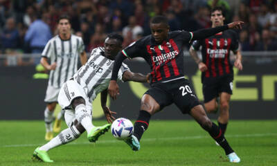 Juventus-Milan Serie A 2022-23 - Kalulu e Kean in azione