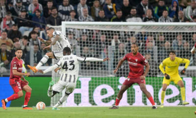 Iling Junior in azione durante Juventus - Siviglia Europa League 2022-23