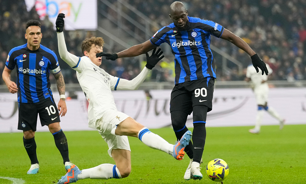 Lukaku e Scalvini in Atalanta-Inter campionato di Serie A 2022-23