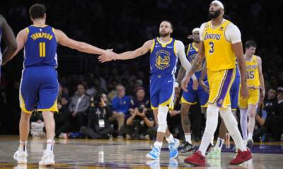 Steph Curry, Klay Thompson, Anthony Davis