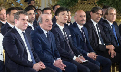 Sergio Mattarella riceve le squadre Finaliste della Coppa Italia al Quirinale Simone Inzaghi e Vincenzo Italiano dal presidente Mattarella