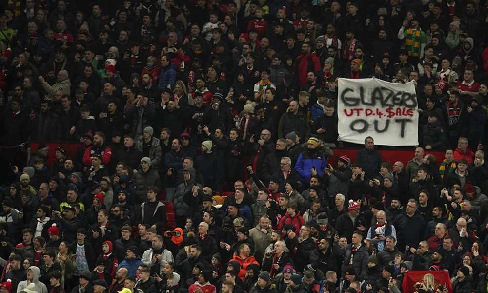 Gli spalti dell'Old Trafford