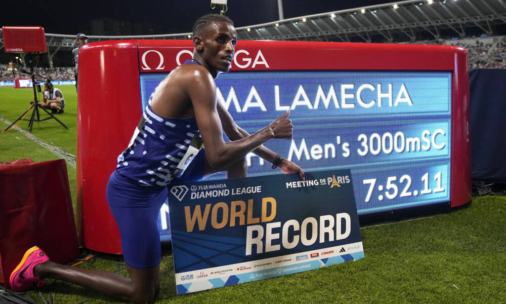 Atletismo, dois recordes mundiais em Paris: evento Diamond League!  Jacobs acima de 10.20, desqualificação 4×100