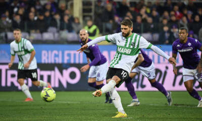 Domenico Berardi contro la Fiorentina