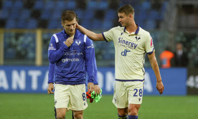 A sinistra Darko Lazovic del Verona