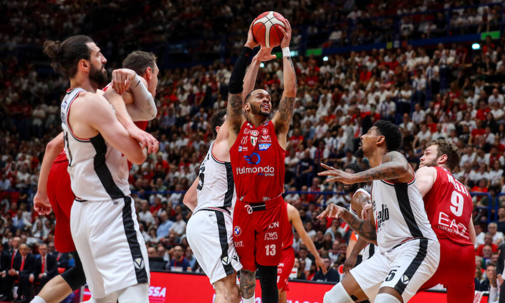 Baloncesto, Scudetto Final 2023: El partido 2 entre Olimpia Milano y Virtus Bologna se lleva a cabo en el Fórum