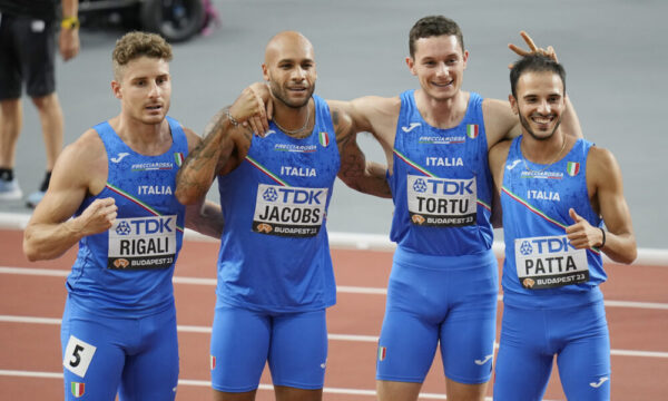Roberto Rigali, Lamont Marcell Jacobs, Filippo Tortu e Lorenzo Patta