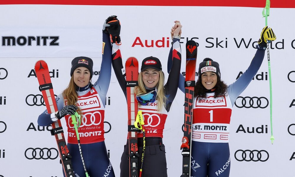 Goggia Brignone Shiffrin LaPresse