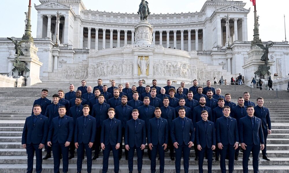 Italia rugby con staff