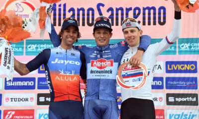 Jasper Philipsen, Michael Matthews e Tadej Pogacar