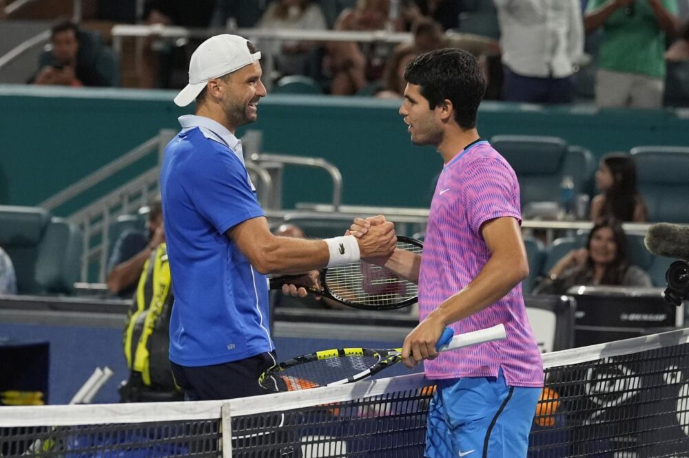 Grigor Dimitrov e Carlos Alcaraz