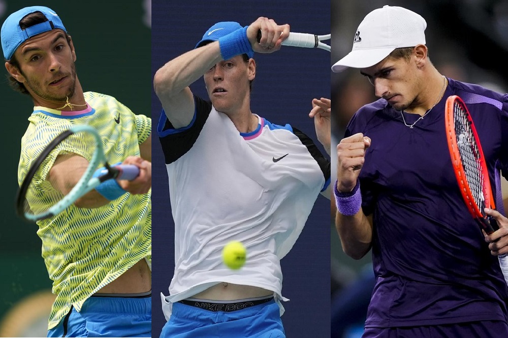 Lorenzo Musetti - Jannik Sinner - Matteo Arnaldi