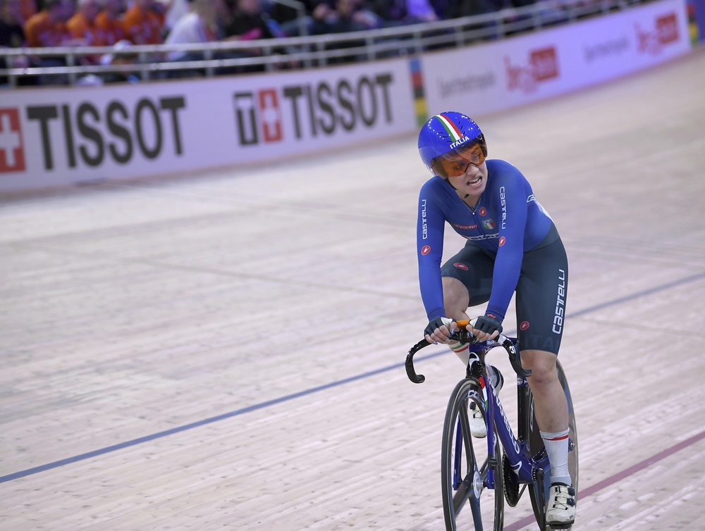Ciclismo su pista, Letizia Paternoster è seconda nell’ultima giornata di Nations Cup a Milton