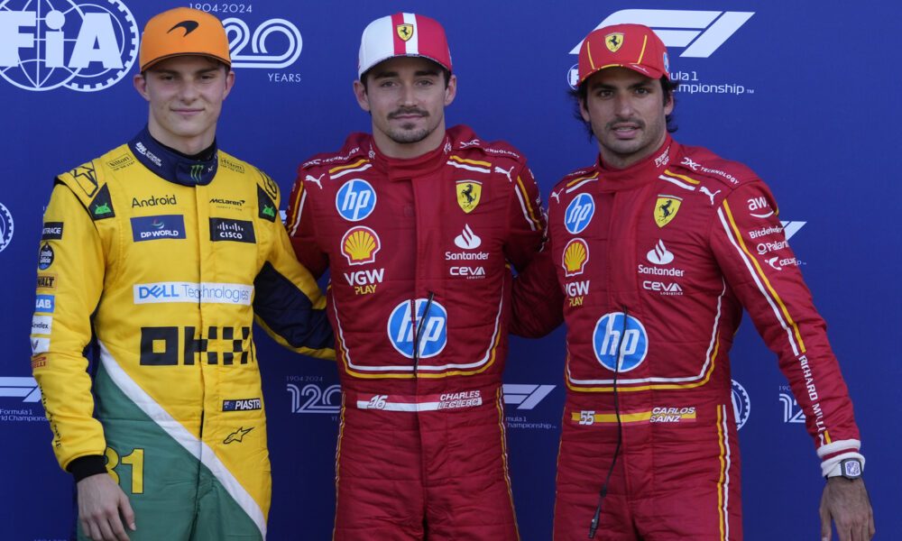 Leclerc, Piastri, Sainz