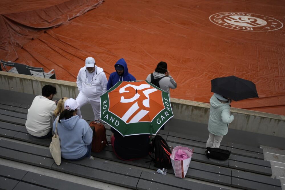 Pioggia al Roland Garros 2024