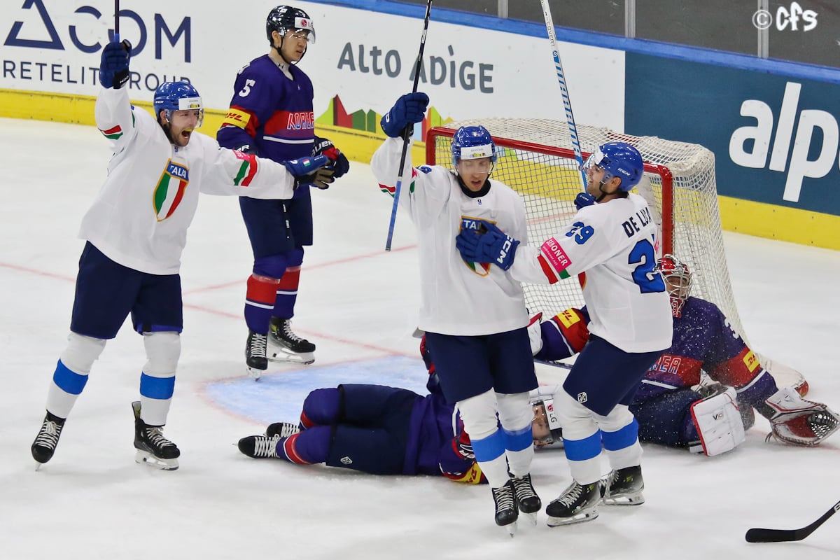 Hockey ghiaccio: l’Italia a valanga sulla Corea del Sud ai Mondiali. Ma la promozione passa dalla Slovenia