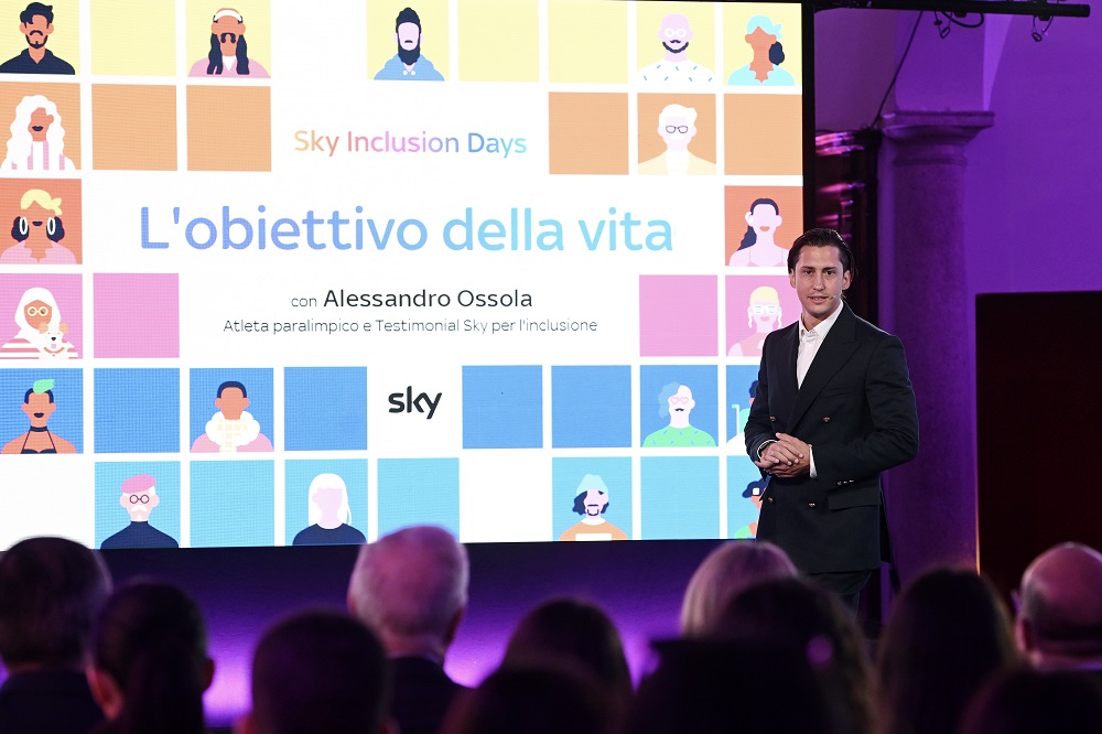 Sky Inclusion Days: Alessandro Ossola ha parlato al panel “L’obiettivo della vita” nell’ambito degli “Sky Inclusion Days”