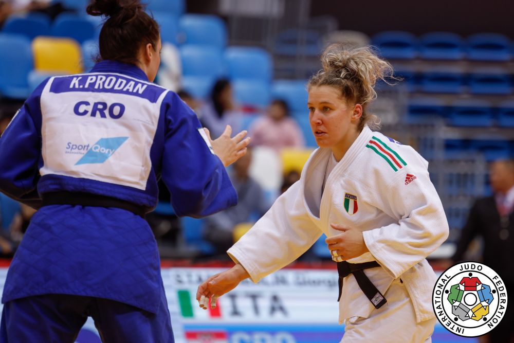 Judo, Grand Slam Astana 2024: Giorgia Stangherlin settima nei  78 kg, subito fuori Carletti nei  100 kg