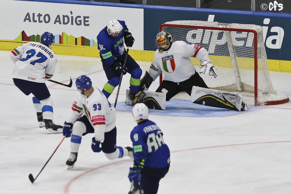 Hockey ghiaccio, l’Italia cade contro la Slovenia e complica il cammino verso la promozione in Top Division