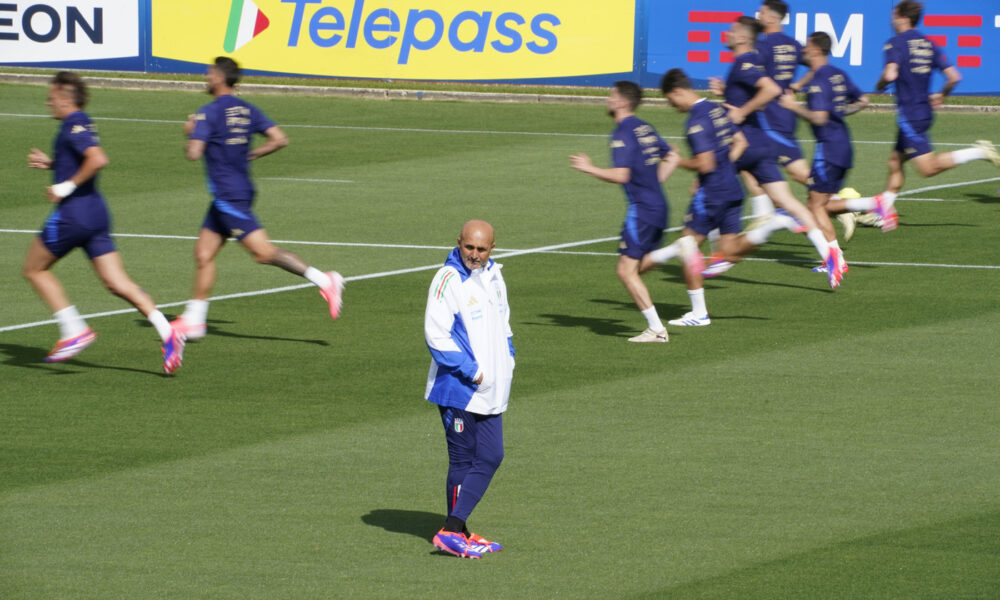 Allenamento Italia calcio