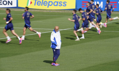 Allenamento Italia calcio