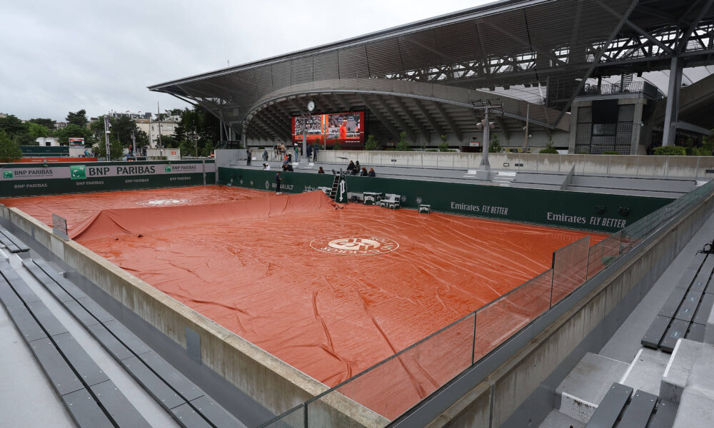 Pioggia al Roland Garros 2024