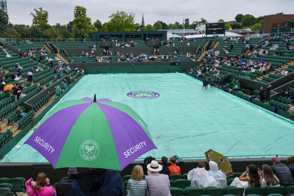 Pioggia a Wimbledon