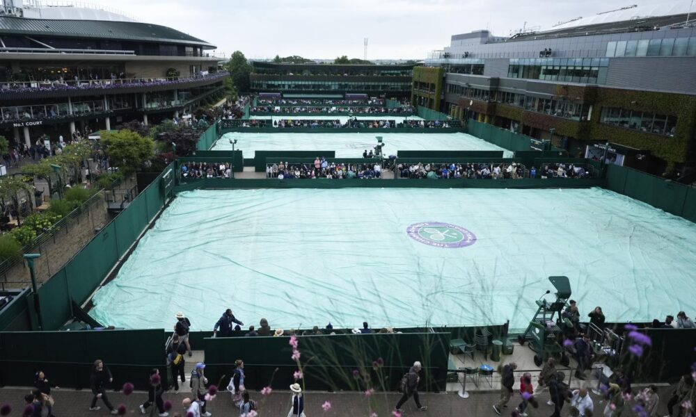 Pioggia a Wimbledon